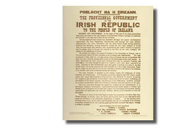 1916 Irish Proclamation.  (Rolled)