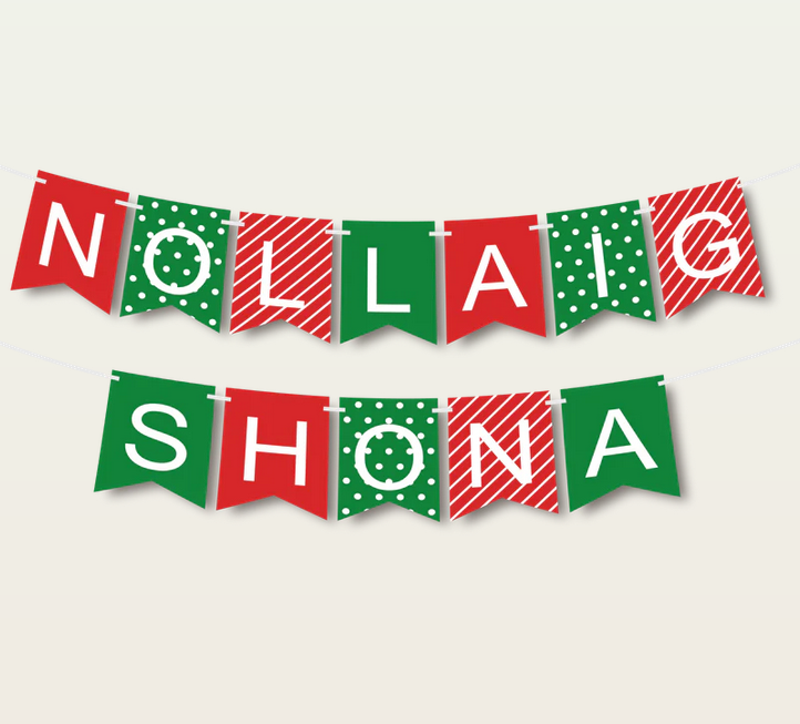 Stiallbhratach Nollaig Shona - Bunting