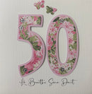 Lá Breithe Sona Duit - 50th Birthday - Féileacáin