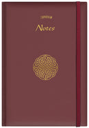 A5 Celtic Notebook with Elastic Closure - Wine