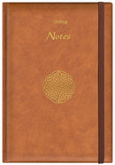 A5 Celtic Notebook with Elastic Closure - Tan