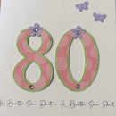 Lá Breithe Sona Duit - 80th Birthday - Féileacáin