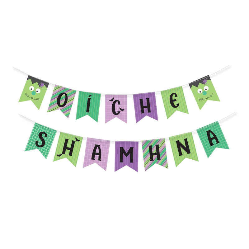 Stiallbhratach - Oíche Shamhna - Frankenstein - Halloween Bunting