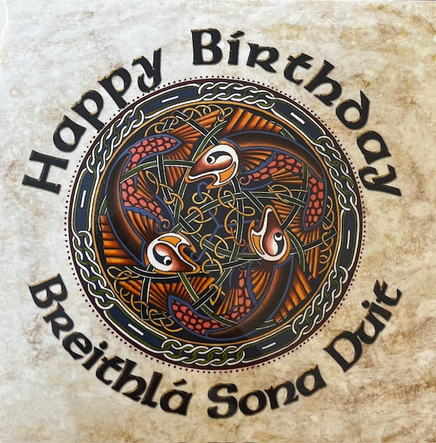 Breithlá Sona Duit - Happy Birthday Celtic Fish