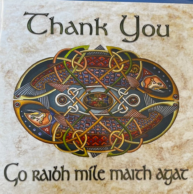 Thank You / Go raibh míle maith agat - Celtic Fish