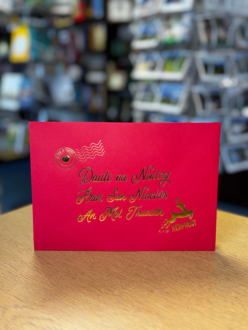 Litir Chuig Daidí na Nollag - Santa Letter Writing Set - As Gaeilge!