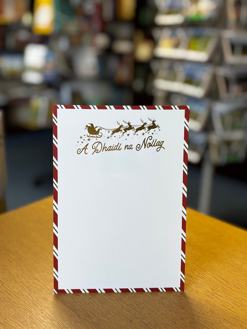 Litir Chuig Daidí na Nollag - Santa Letter Writing Set - As Gaeilge!