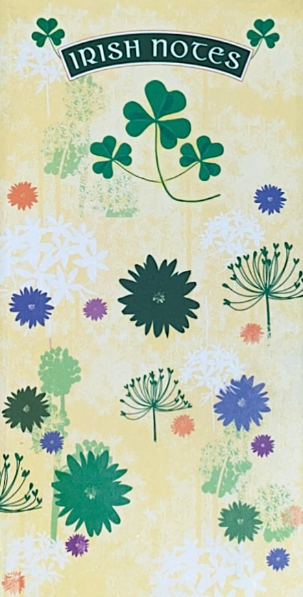 Celtic Floral Design Slim Pocket Notebook