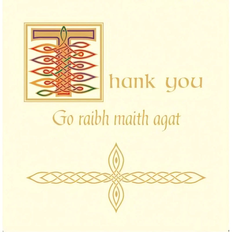 Go Raibh Maith Agat / Thank you Pack - Celtic Cream
