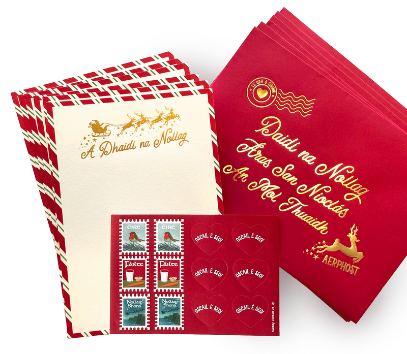 Litir Chuig Daidí na Nollag - Santa Letter Writing Set - As Gaeilge!