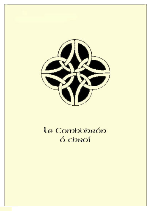 Le Comhbhrón ó Chroí / With Sympathy Mass Card