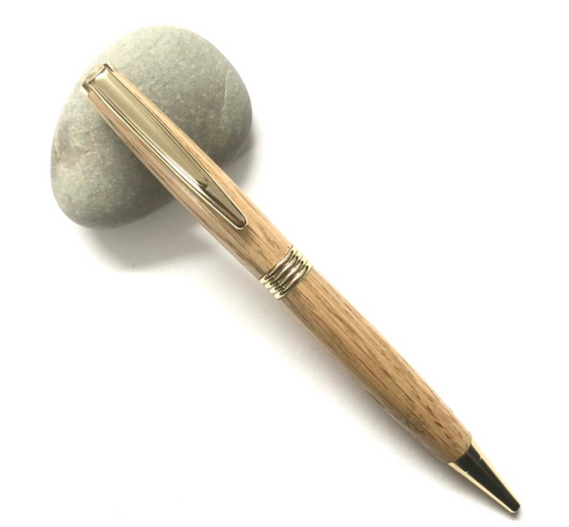 Donegal Handmade Wooden Pen - Oak Streamline