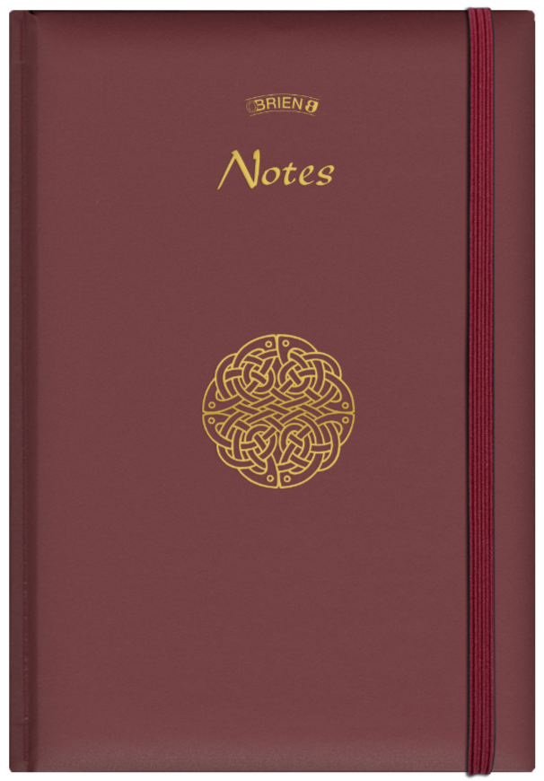 A5 Celtic Notebook with Elastic Closure - 3 Colours Available