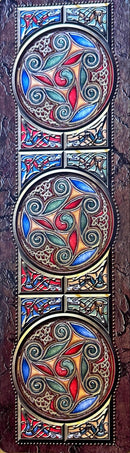 Leabharmharc Donn / Brown Bookmark - Stained Glass image