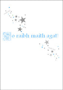 Go raibh maith agat - Réalt / Thank you card - Stars