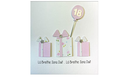 Lá Breithe Sona Duit - 18 - bronntanais - bandearg - 18th Birthday