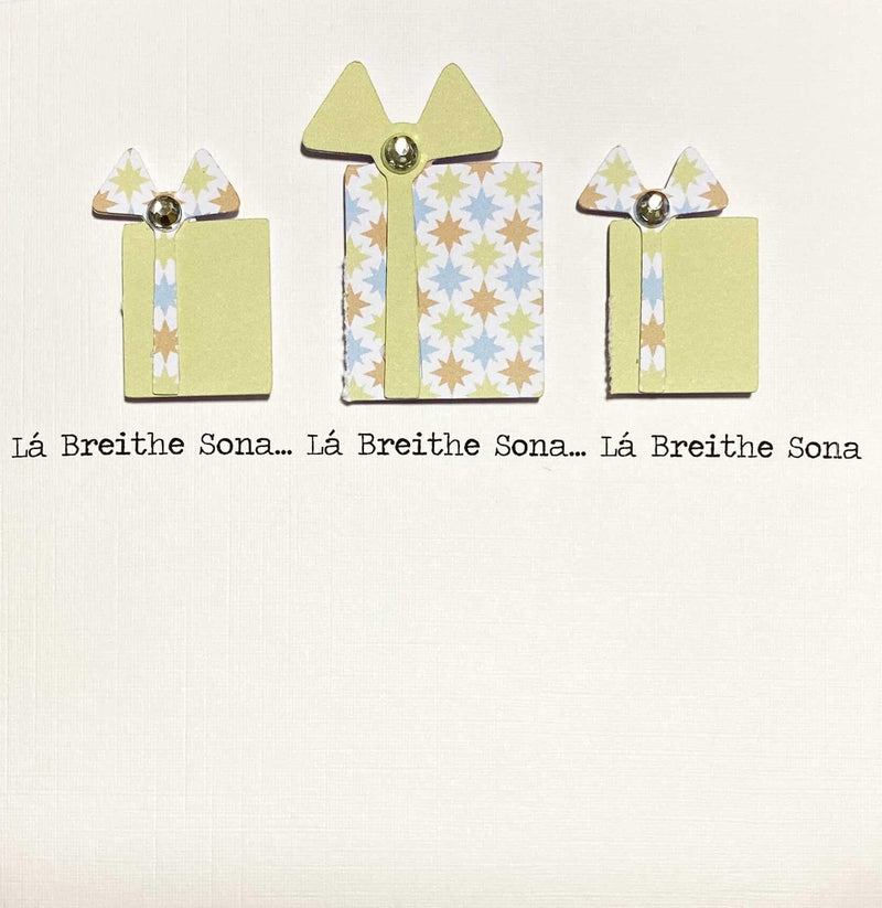 Simply Special Handmade Cards - Lá Breithe Sona - Bronntanas - Glas