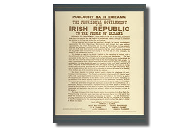 1916 Irish Proclamation.  (Mount)