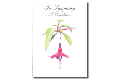 Le Comhbhrón / Sympathy Cards - Fuchsia