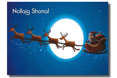 Cártaí Nollag / Christmas Cards - Santa