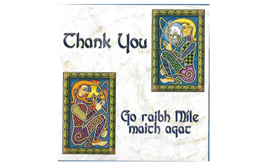 Go raibh míle maith agat / Thank you – Gorm / Blue