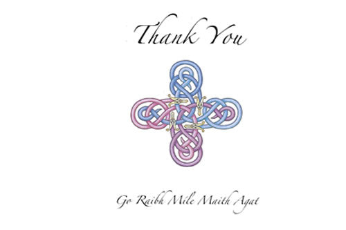 Go Raibh Míle Maith Agat / Thank you – Cross